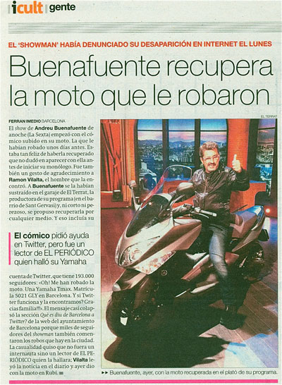 La moto y la gente