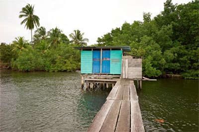 Ir al lavabo en el caribe