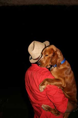 Hombre con perro