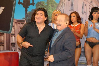 Con Maradona